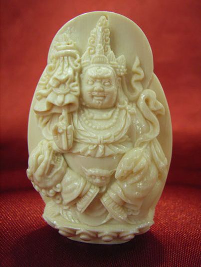 kkm3693 Mammoth Ivory Carving King Magnate