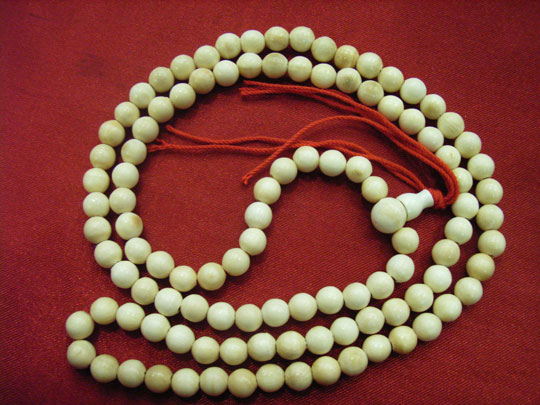 kkm3764 Mammoth Ivory Jewelry 6mm Buddha's Beads